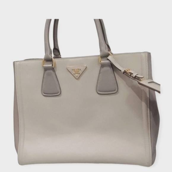 Prada Handbags - Authentic Prada Saffiano Lux Bicolour Tote Bag